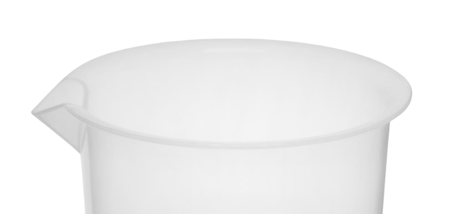 Plastic Beaker, 5000ml - Polypropylene - Raised Graduations
