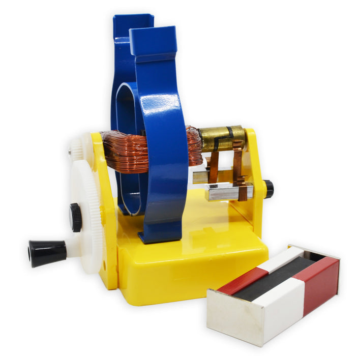 Simple Motor Model, 5.5 Inch - Manual - Demonstrate Magnet Action, Principle of Alternator - Includes Two Magnets - Eisco Labs