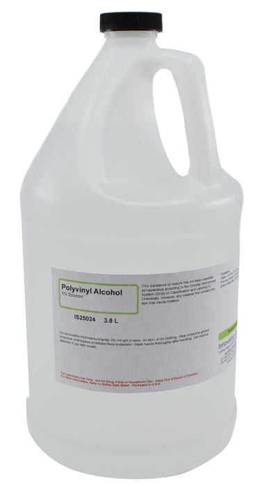 5% Polyvinyl Alcohol Solution, 3800mL - The Curated Chemical Collection