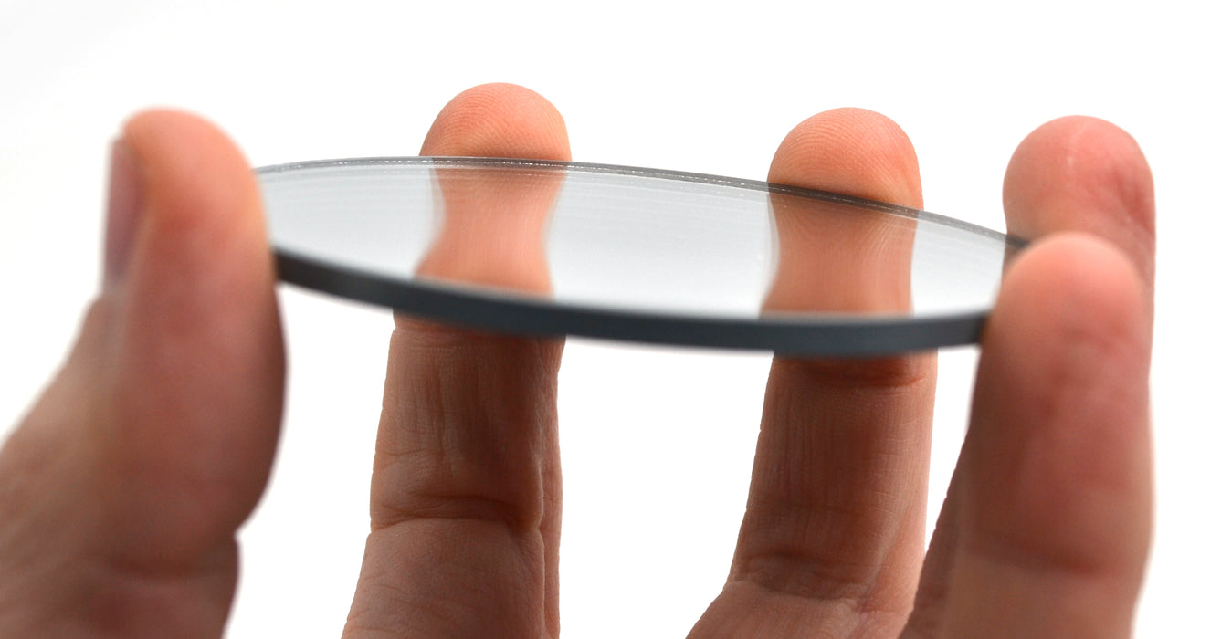 Concave Mirror - 3" dia., 300mm Focal Length - 3mm Thick - Glass - Eisco Labs