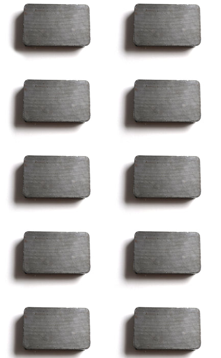 10pk Magnet - Ceramic Rectangle - 1.5 x 1 x .5"