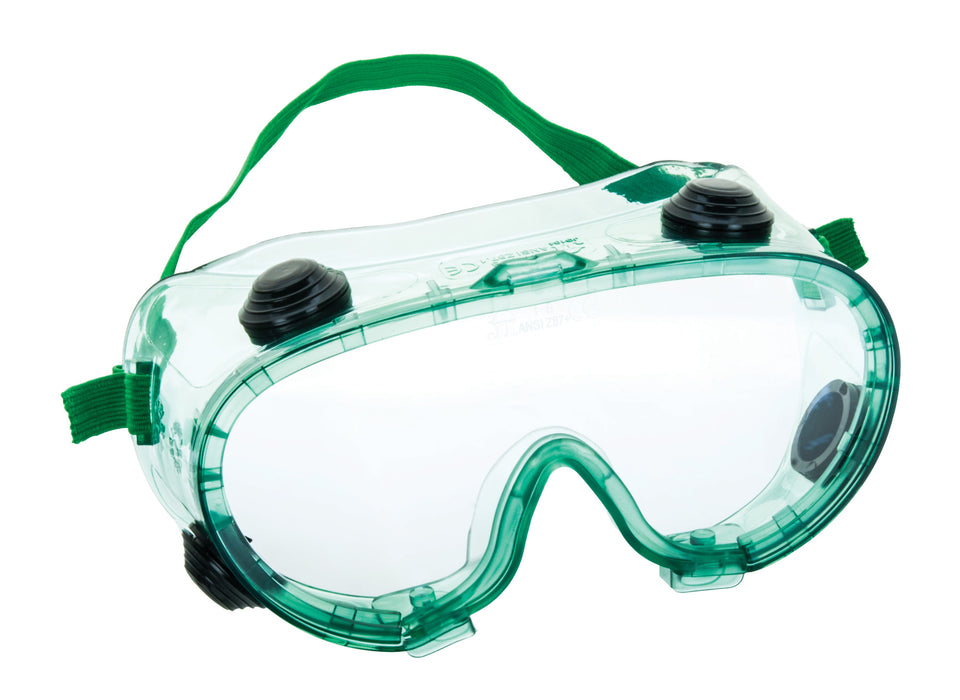 Safety Goggles - Indirectly Vented, Anti-Fog - Elastic Strap, Adjustable Fit