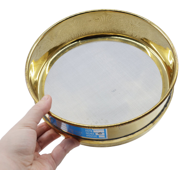 Test Sieve, 8 Inch - Full Height - ASTM No. 35 (500µm) - Brass & Stainless Steel