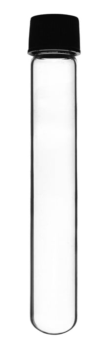 Culture Tube with Screw Cap, 50mL, 12/PK - 25x150mm - Round Bottom - Borosilicate Glass