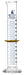250ml graduated cylinder class b blue single scale