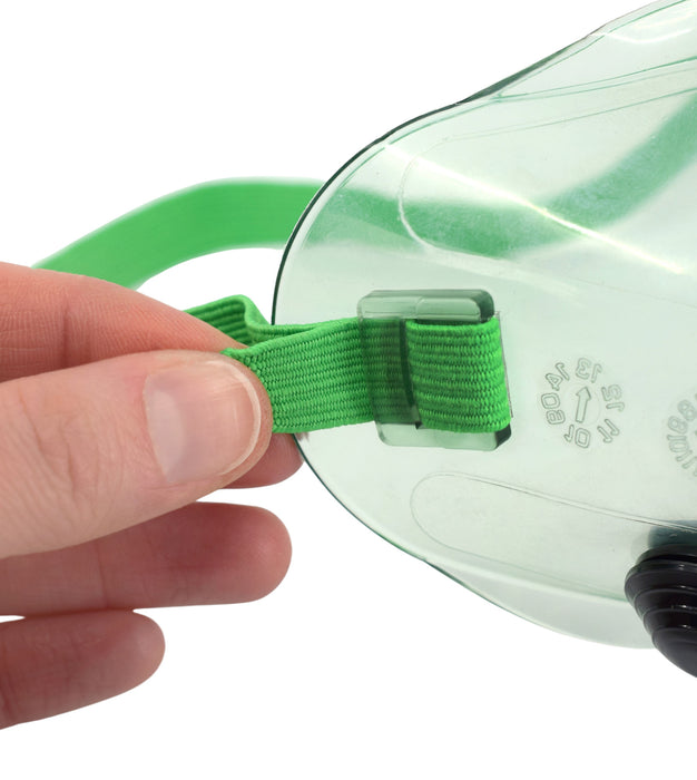 Safety Goggles - Indirectly Vented, Anti-Fog - Elastic Strap, Adjustable Fit