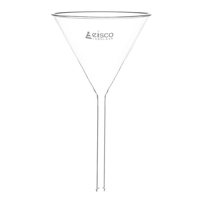 Heavy Filter Funnel, 100mm - Plain Stem, 10mm - Borosilicate Glass