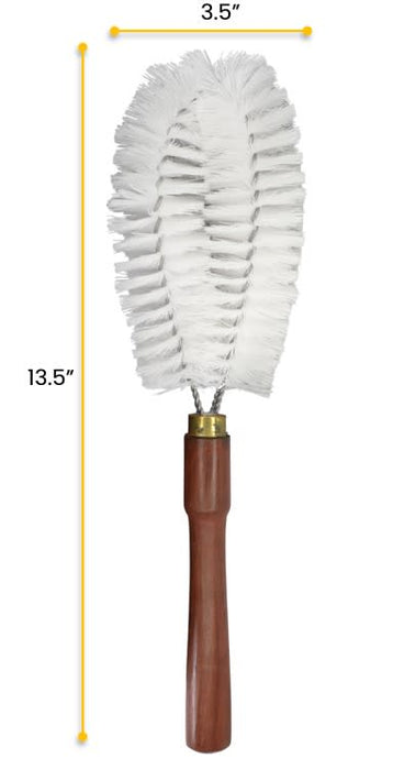 Beaker Cleaning Nylon Bristle Brush, 13.5" - Wooden Handle