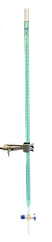 Burette, 50mL - Class B - With PTFE Stopcock - Blue Graduations - Borosilicate Glass