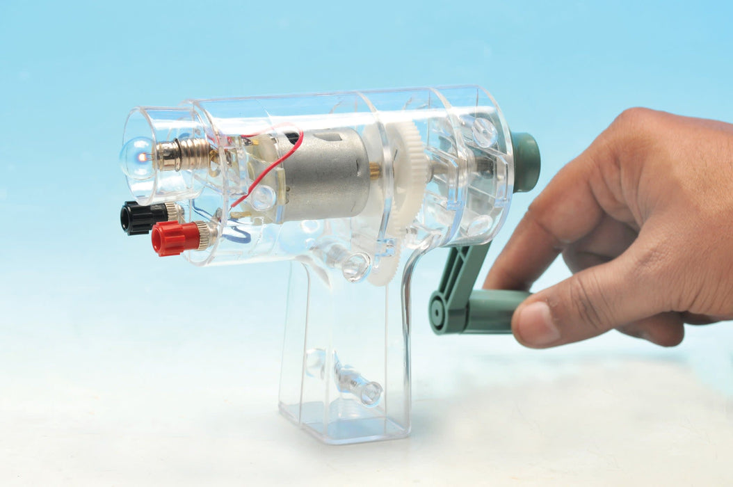 hand crank generator turning