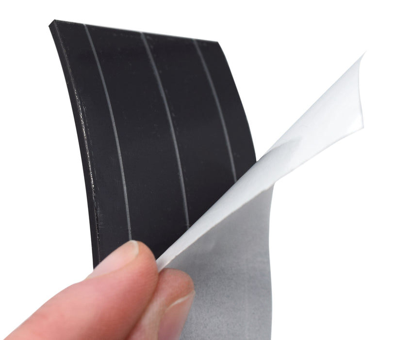 Flexible, Adhesive Magnetic Tape, 12ft Roll - 1.5" x 0.085" - Anisotropic - Heavy Duty, Double Coated Rubber 3mil Adhesive - Great for Crafts, Projects, Refrigerators, Organization - Made in the USA