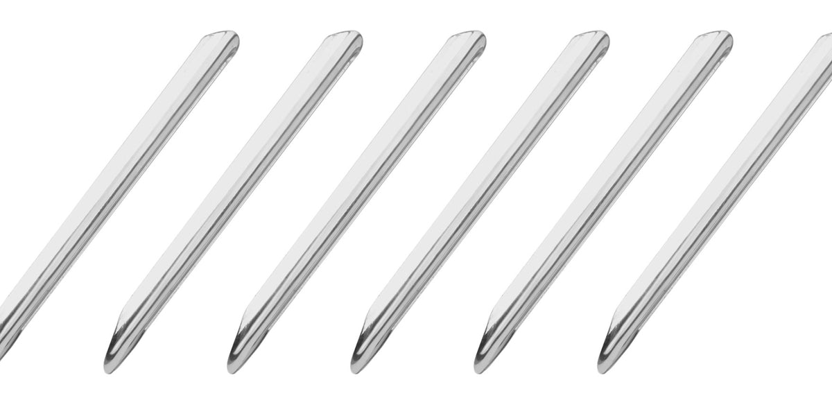 3PK Spatula Scoops, 6.3 - Stainless Steel, Polished - Semi-Circular Cross  Section - Rounded End & Pointed End - Eisco Labs