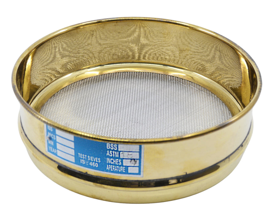 Test Sieve, 8 Inch - Full Height - ASTM No. 18 (1.0mm) - Brass & Stainless Steel