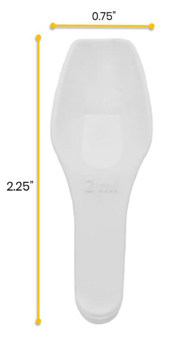 Scoop, 2mL - Flat Bottom - Polypropylene