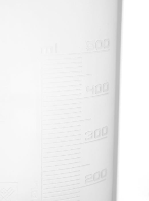 4PK Plastic Beakers, 500ml - Polypropylene - Raised Graduations
