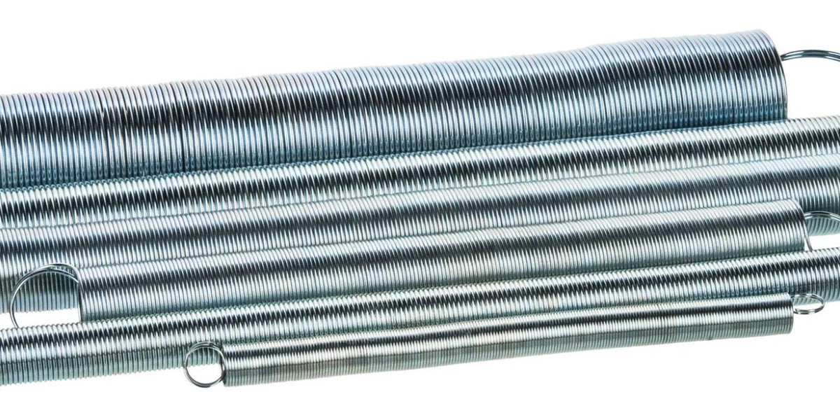 Set of 6 Steel Springs - Looped Ends - Flexible Length Approx. 10-20cm ...