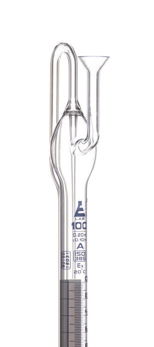 Automatic Zero Burette, 100mL - Class A - With Intermediate Stopcock & Schellbach Stripe - Borosilicate Glass