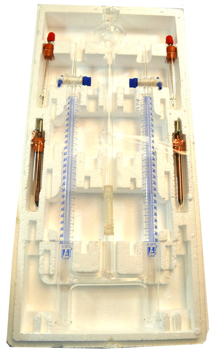 Hoffman Electrolysis Apparatus with PTFE Stopcocks - Borosilicate Glass