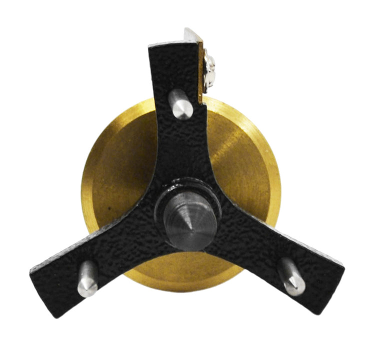 Spherometer, 2.5 Inch - For Use in Measuring the Radius of Curvature of Spherical Lenses - Brass & Stainless Steel