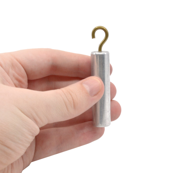 Specific Gravity Cylinder, 2 Inch - Aluminum - With Hook