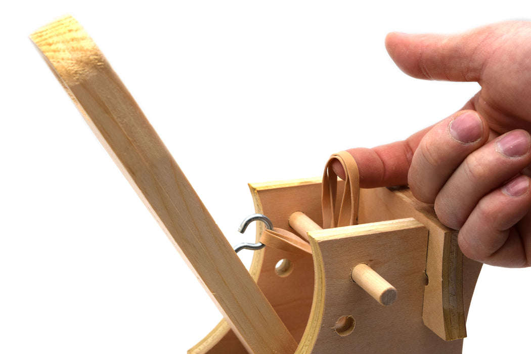 DIY High Power Catapult - Explore Force, Acceleration, Hooke's Law - Garage Physics