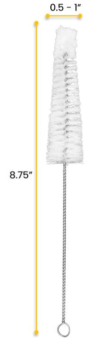 Tapered Nylon Brush with Cotton Yarn Tip, 8.5"