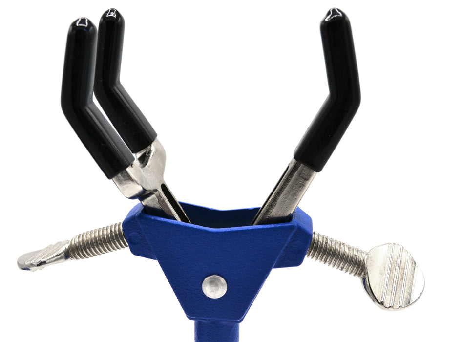 3 Finger Adjustable Clamp on Stainless Steel Rod - 2.3" Max Opening