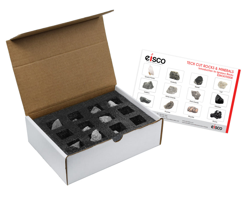 igneous rock collection open box