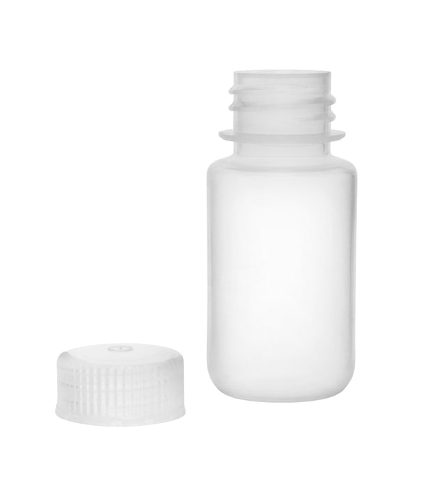 6PK Reagent Bottles, 60ml - Wide Neck with Screw Cap - Polypropylene