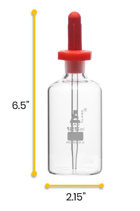 Dropping Bottle, 125mL - Transparent - Borosilicate Glass