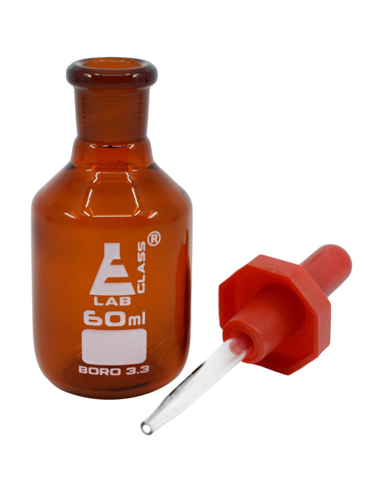 Dropping Bottle, 60mL - Amber - Borosilicate Glass