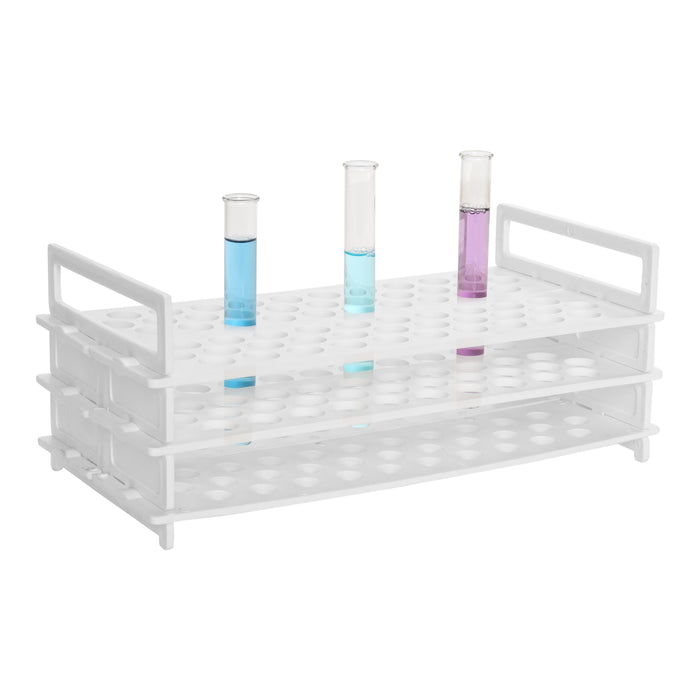 Test Tube Rack - Holds 62 x 16mm Tubes - Polypropylene