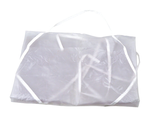 clear vinyl apron folded