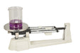triple beam balance with beaker