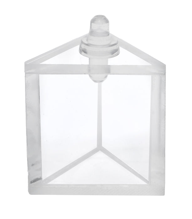 Hollow Acrylic Prism & Stopper, 1.5 Inch