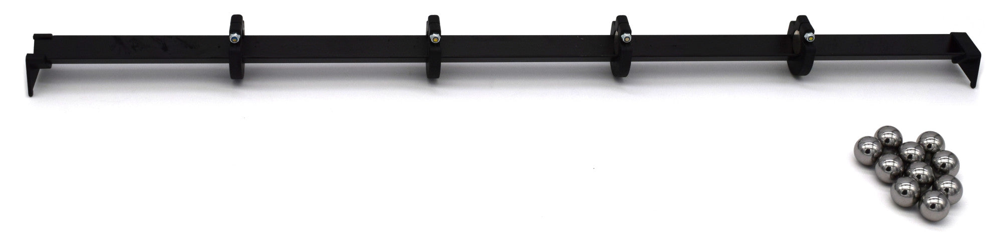 Gaussian Gun - 4 Neodymium Magnets with 10 Steel Spheres - Physics Experiementation Tool - Eisco Labs