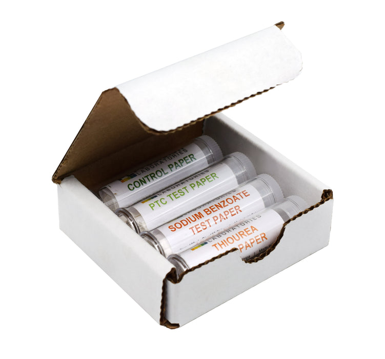 Super Taster Test Kit - PTC Paper Strips with Biodegradable Box & Instructions