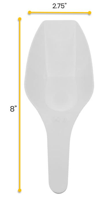 Scoop, 100mL - Flat Bottom - Polypropylene