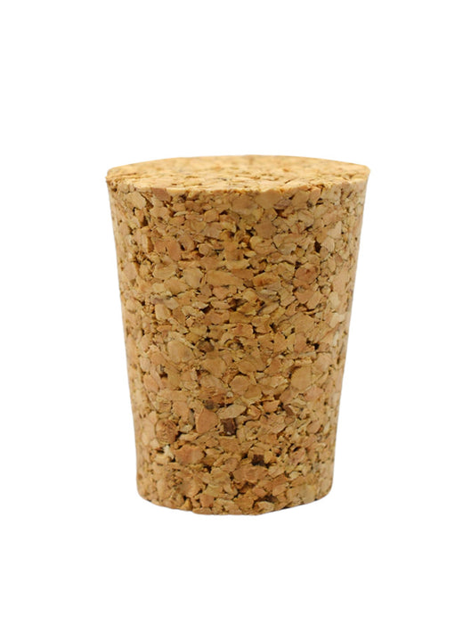 10PK Cork Stoppers, Size #2 - 9mm Bottom, 13mm Top, 17mm Length - Tapered Shape