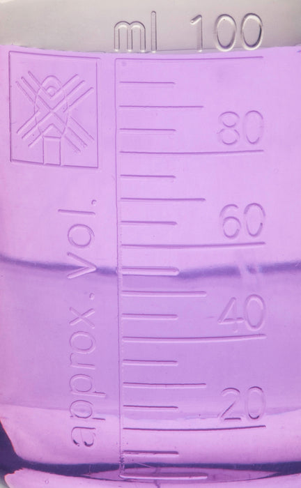 100ml polypropylene beaker graduations