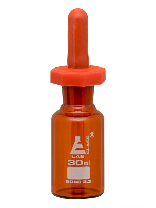Dropping Bottle, 30mL - Amber - Borosilicate Glass