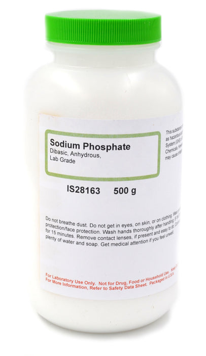Sodium Phosphate, 500g - Dibasic - Anhydrous - Lab-Grade - The Curated Chemical Collection