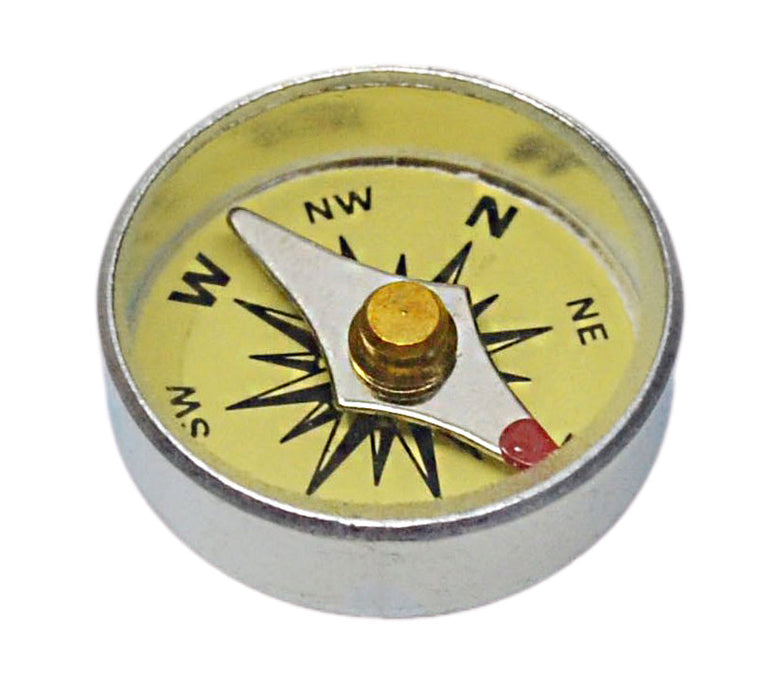 Mini Plotting Compass, 16mm - Yellow - With Principal Points