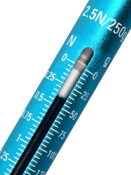 Economy Dynamometer, Aluminum - 250g / 2.5N - Zero-Point Calibration Capability - High Resolution Scale, Spring Balance - Classroom Quality - hBARSCI