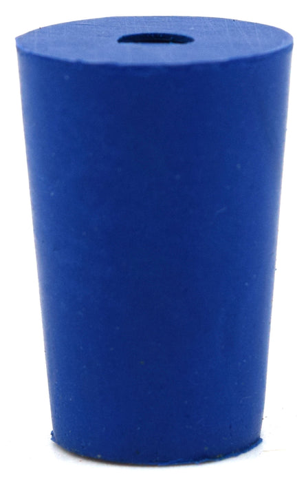 10PK Neoprene Stoppers, 1 Hole - ASTM - Size: #00 - 10mm Bottom, 14mm Top, 25mm Length