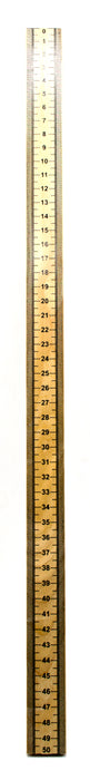 Half Meter Stick (Pack of 10), Hardwood 50cm with Vertical Reading Graduated in Centimeters and Millimeters - Eisco Labs