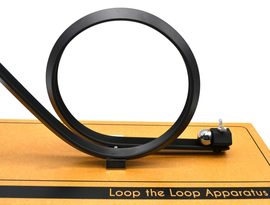 Loop the Loop with 2 Steel Balls, Centripetal Acceleration Demonstration, 24" Long, 22" Tall - Eisco Labs