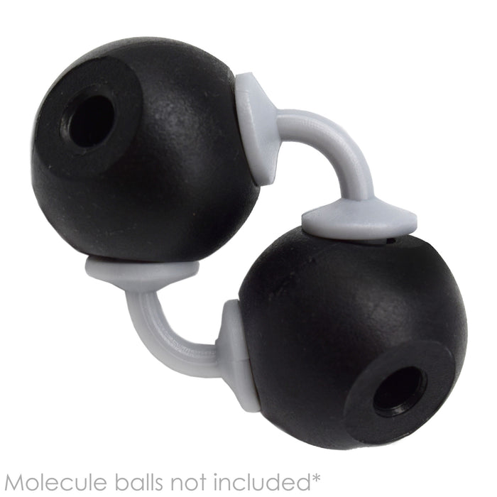 Molecular Model Bonds, Pack of 10 - 3cm, Gray - Spare Extra Parts for Molecular Model Kits - Eisco Labs