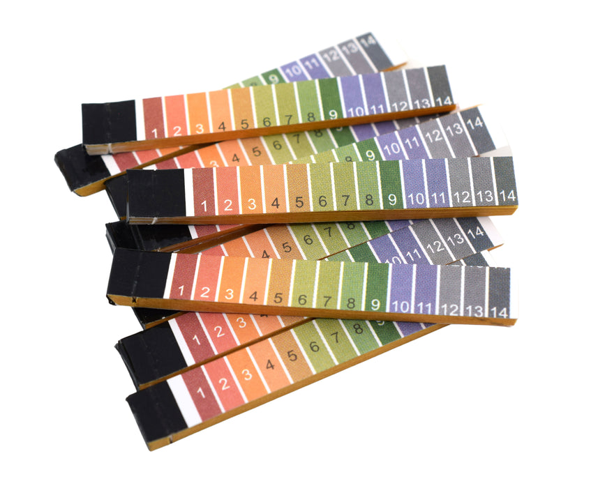 200PK pH Test Strips, 1-14 Range - 20 x 10 Booklets in Plastic Vial