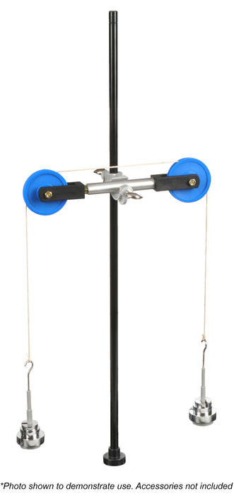 Atwood Machine Kit - Experiment Components Only - Useful in Studying Newton's Law - Atwood Machine, Right Angle Clamp, String Spool & Spring - (Base Not Included) - Visual Scientifics by Eisco